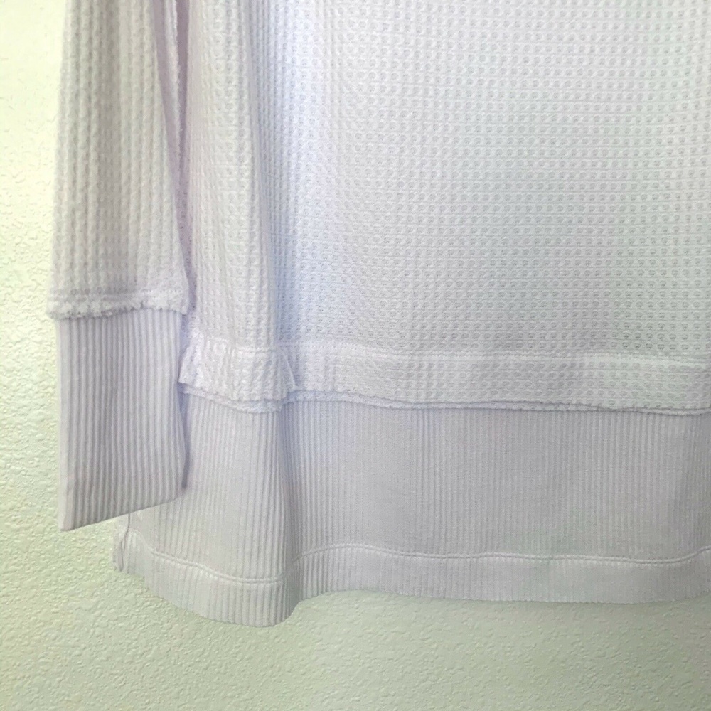Free People White North Shore Thermal Top Tunic - Picture 5 of 8
